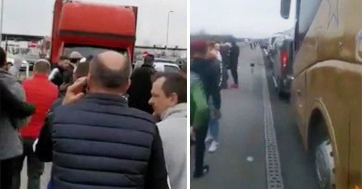 Автобус с 60 молдаванами почти сутки был заблокирован на границе Венгрии.