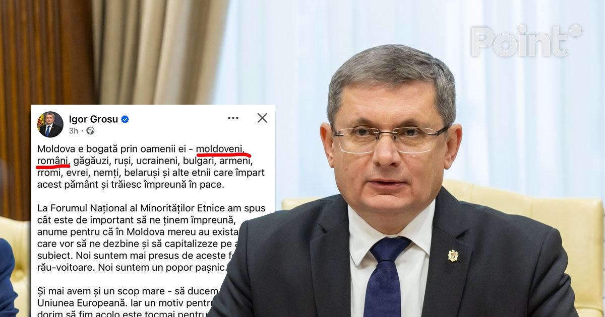 Гросу о посте про "румын и молдаван": Это было не самое элегантное выражение.