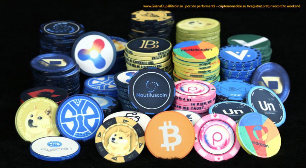 Criptomonedele cu limite de piață de peste 1 miliard de dolari.