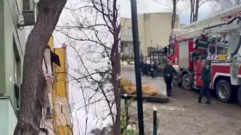 В Кишиневе молодой человек грозился прыгнуть с 9-го этажа.