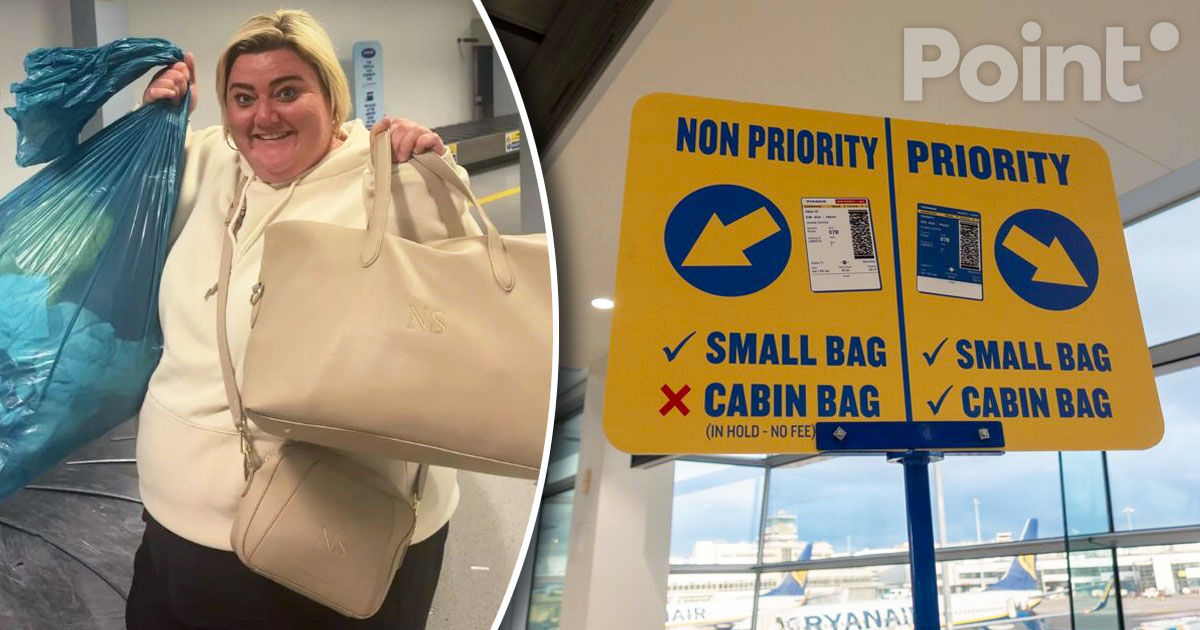 O turistă a dat o lecție companiei Ryanair cu ajutorul unui sac de gunoi.