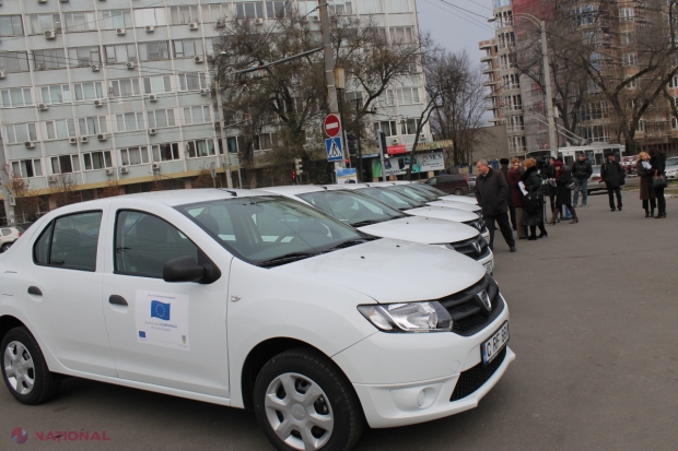 Raioanele Anenii Noi, Ungheni, Sângerei, Dubăsari și Fălești au primit, astăzi, câte un automobil destinat serviciilor sociale „Echipa Mobilă”.