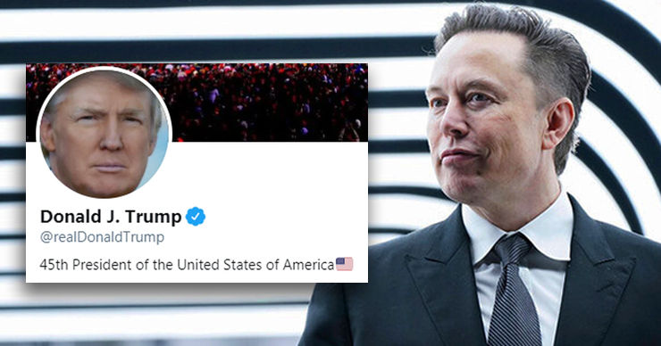 Илон Маск подтвердил намерение восстановить доступ Дональда Трампа к Twitter. Коллаж Point.md.