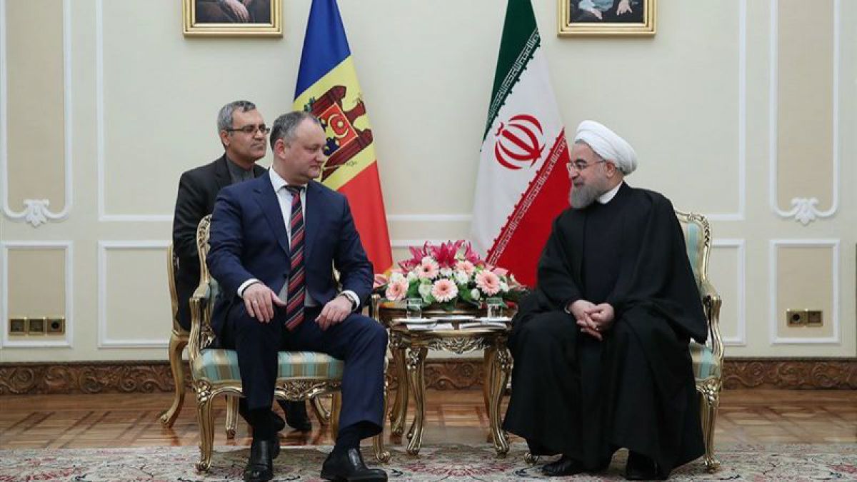 Igor Dodon și Hassan Rouhani. Foto: tasnimnews.com