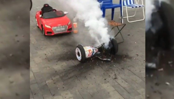 Юный владелец устройства не пострадал, хотя и пролил немало слез.