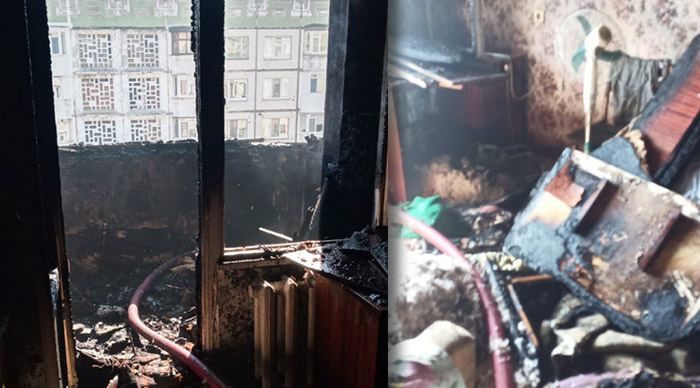 В квартире на Буюканах вспыхнул пожар.