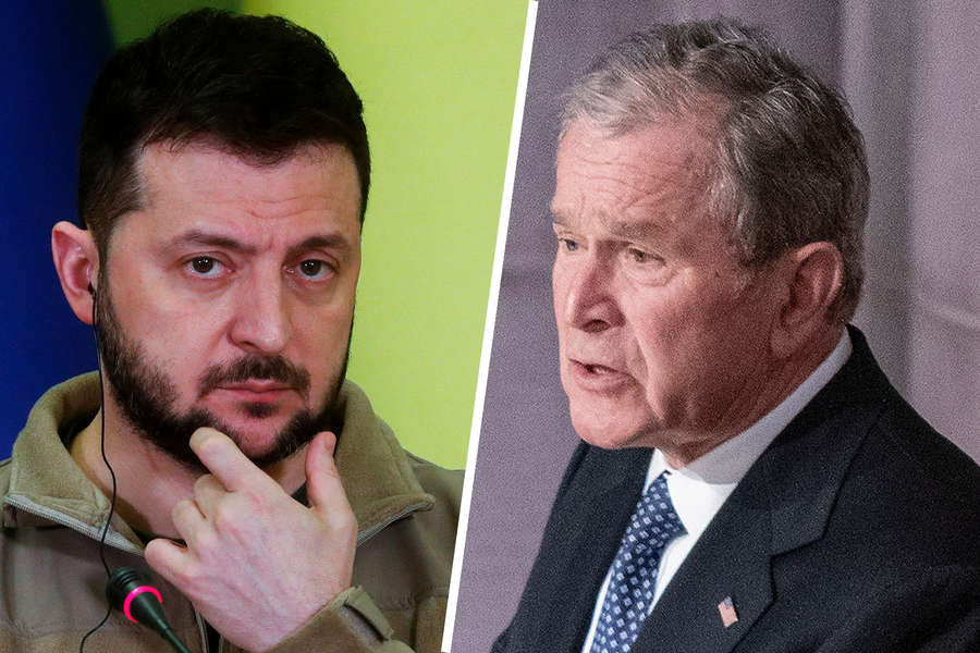 Экс-президент США Джордж Буш и президент Украины Владимир Зеленский проведут онлайн-встречу.