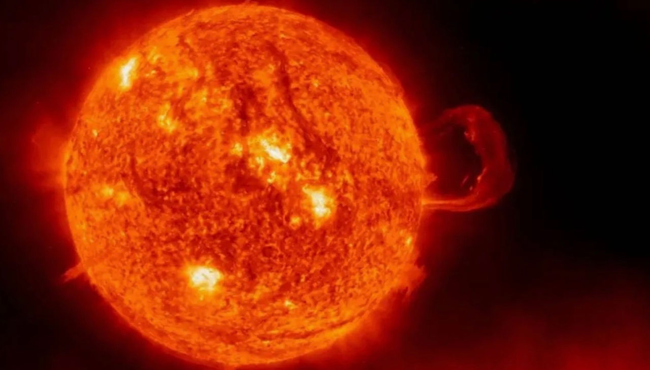 Pe Soare a fost înregistrată a doua cea mai puternică erupție solară din ultimele patru luni.