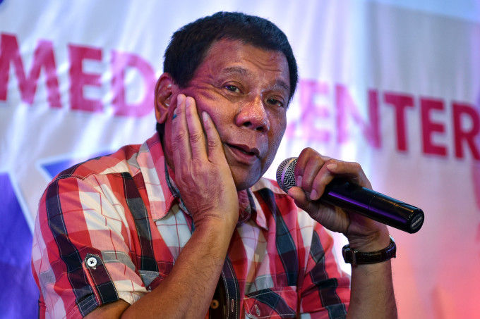 Preşedintele filipinez Rodrigo Duterte.