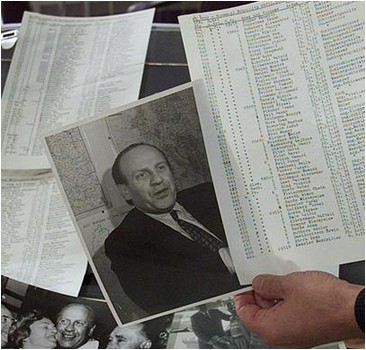 B мире насчитывается всего несколько копий списка Шиндлера, составленных бухгалтером Шиндлера - Ицкахом Штерном.