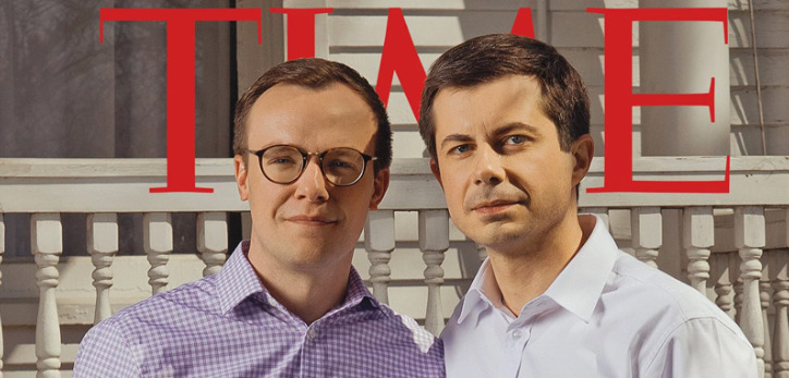 Гей и кандидат в президенты США попал на обложку Time.