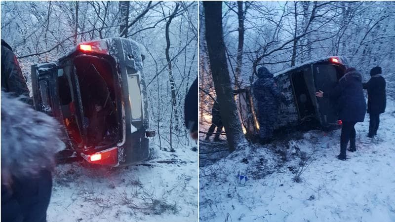 На трассе Вадул-луй-Водэ - Бэлэбэнешть произошло ДТП.