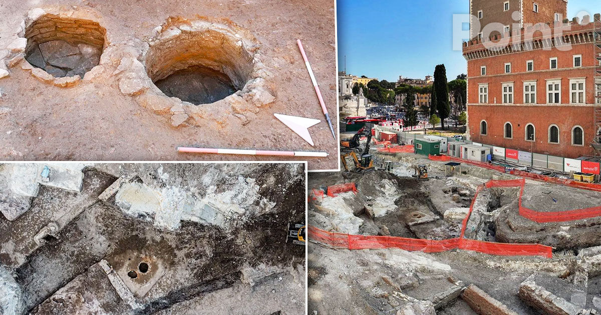  O clădire rezidențială romană antică, descoperită în timpul construcției unui metrou în Italia.