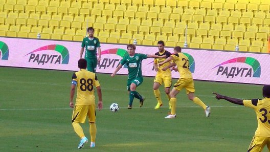 Galben-verzii s-au impus cu 3-0 în fața celor de la Academia Chișinău, prin golurile înscrise de Dedov de doua ori și Țîganov.