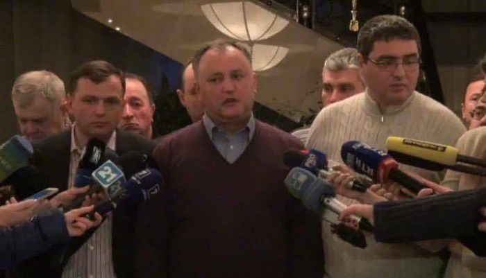 Andrian Candu, a avut astăzi discuţii cu liderii protestatarilor. Foto: unimedia.info