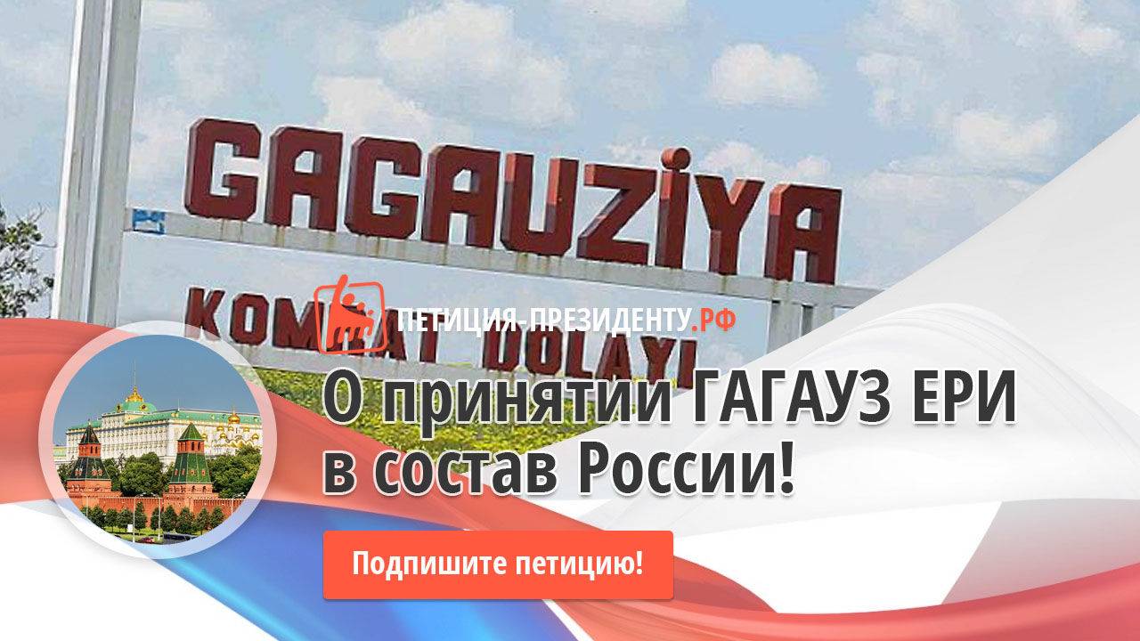 На российском сайте была размещена поддельная петиция по Гагаузии.