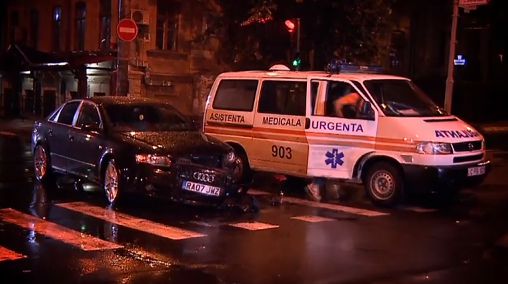 Accident matinal în centrul Capitalei.