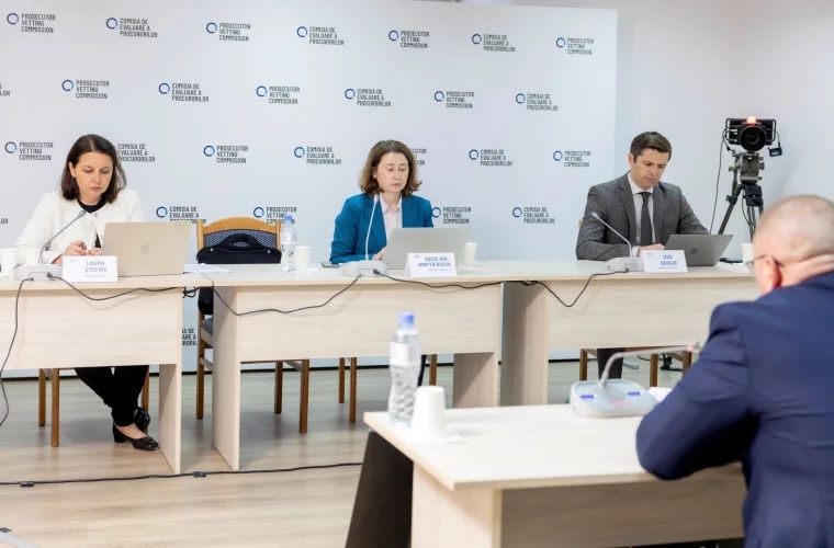 Comisia de evaluare continuă audierile procurorilor delegați anterior la Procuratura Anticorupție.