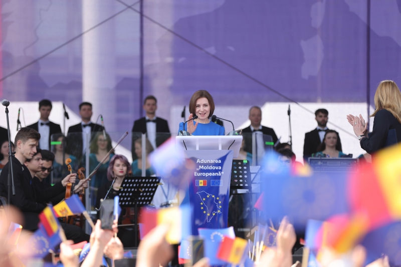 Майя Санду приглашает граждан отпраздновать "Европейскую Молдову".