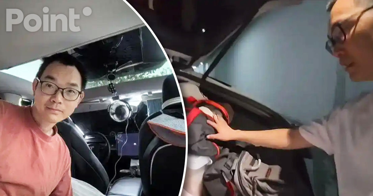 Un programator din China a dezvăluit motivul pentru care doarme de patru ani în portbagajul mașinii sale.