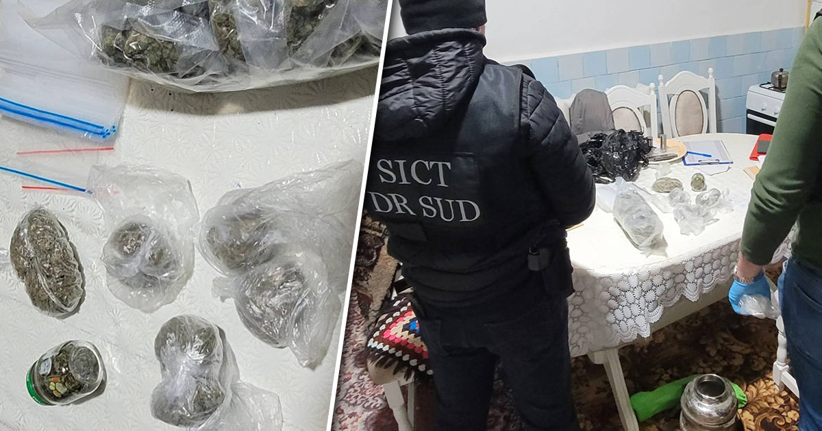 Droguri în valoare de 250.000 de lei, confiscate la Comrat.
