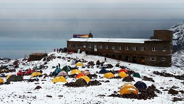 В Грузии выпал снег.