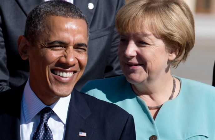 Главы США и Германии.
