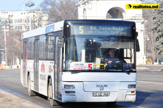 Chișinăul este orașul cu cele mai mici tarife de călătorie cu transportul public.  Foto: realitatea.md