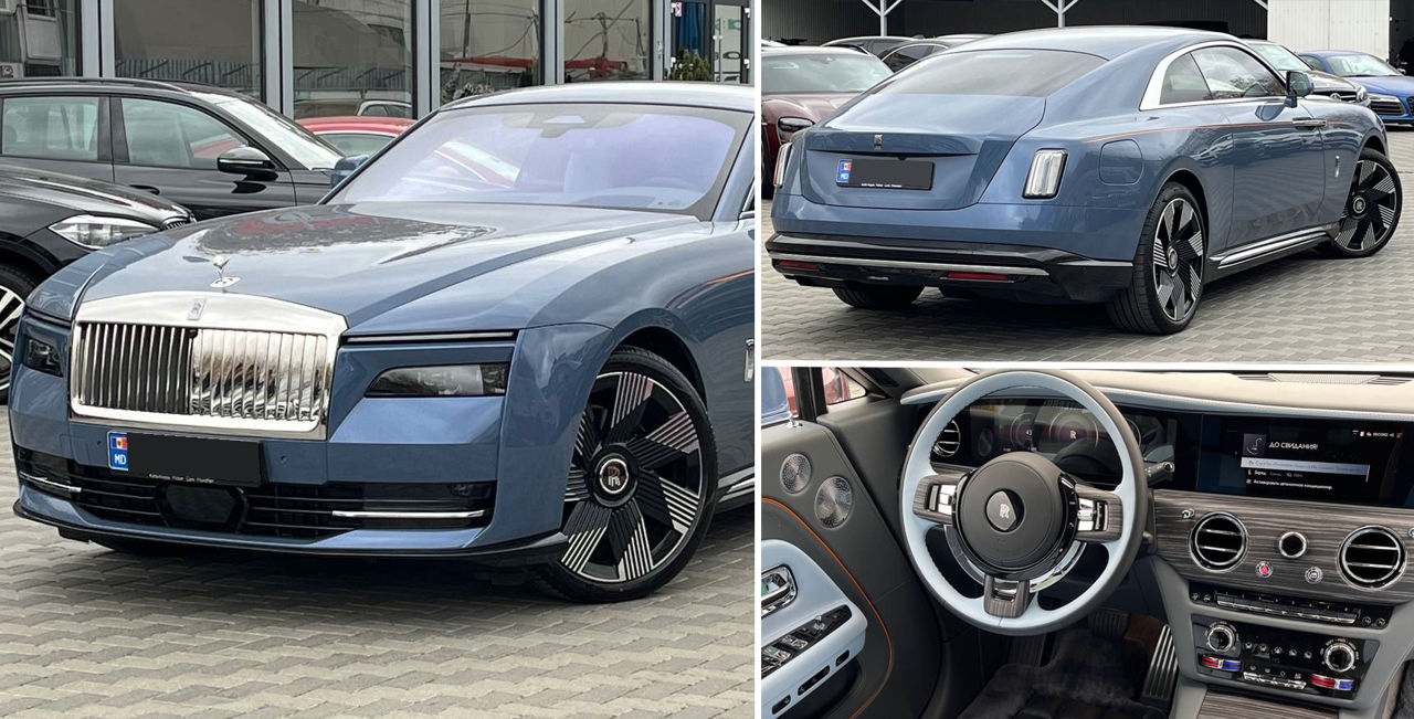 Un Rolls-Royce Spectre, scos la vânzare în Capitală la prețul de 549.900 de euro.