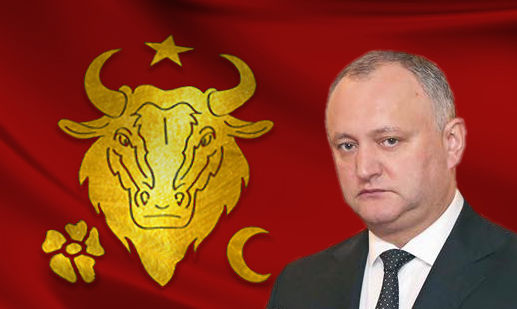 Додон предложил законодательно принять исторический флаг Молдовы.