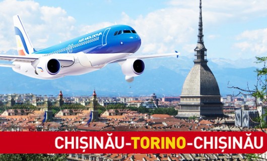 Compania „Air Moldova” lansează o nouă cursă pe direcția Chișinău-Torino-Chișinău, începând cu 15 decembrie.