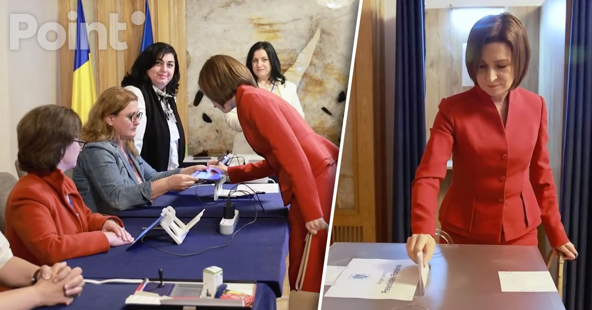 Maia Sandu a votat la alegerile prezidențiale din România.