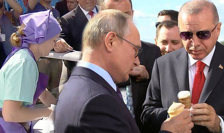 В Кремле не знают, была ли женщина, продавшая Путину мороженое, той же самой, что и два года назад.