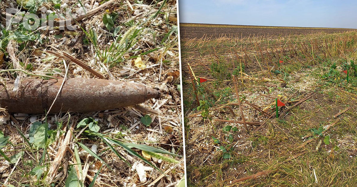 La granița cu Ucraina a fost descoperit un obuz de artilerie.