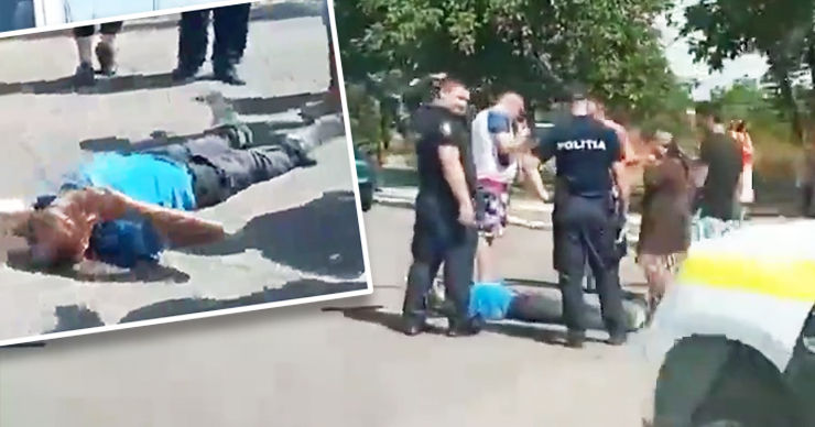 В Бельцах пьяный мужчина заснул прямо посреди дороги. Коллаж: Point.md