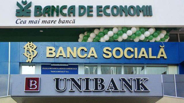 Banca de Economii, Unibank и Banca Sociala будут закрыты после того, как из них было выведено в офшоры более миллиарда долларов.  Фото: basarabia.md