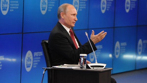 Президент России сказал, что Россия сделала правильно, когда присоединила Крым и не допустила трагедии, подобной одесской. Фото: ria/ru
