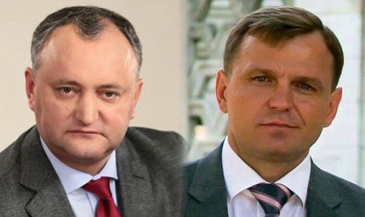 Igor Dodon și liderul Platformei Demnitate și Adevăr Andrei Năstase.