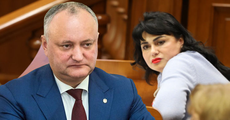 Додон об уходе Долинцэ: Давили, чтобы вышла из ПСРМ и стала независимым депутатом. Коллаж: Point.md
