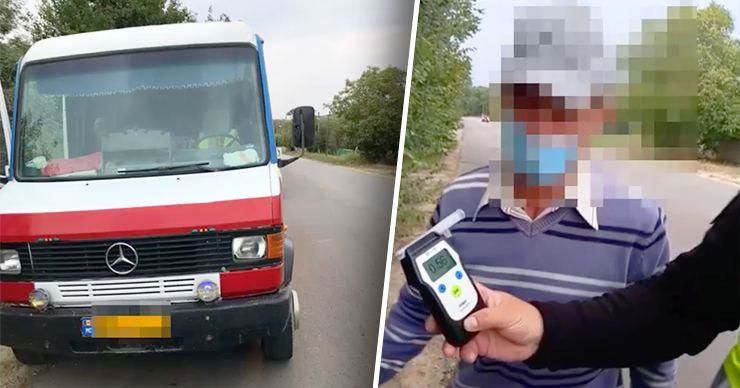 В Кагуле задержали пьяного водителя микроавтобуса, он вез 14 пассажиров. Коллаж: Point.md