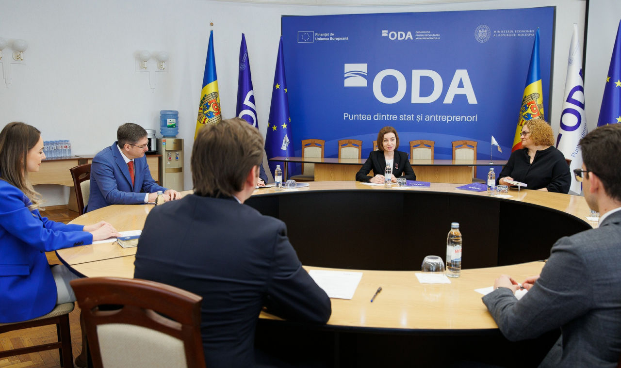 Майя Санду провела встречу с командой Организации развития предпринимательства.