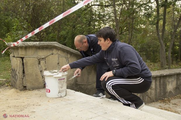 Tinerii care au pictat scarile din Valea Trandafirilor risca 6 ani de inchisoare. Foto: ziarulnational.md