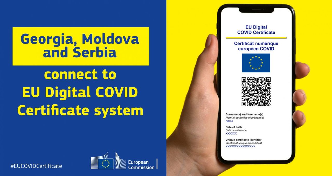 С завтрашнего дня в ЕС будут приниматься COVID-сертификаты, выданные  Молдовой.