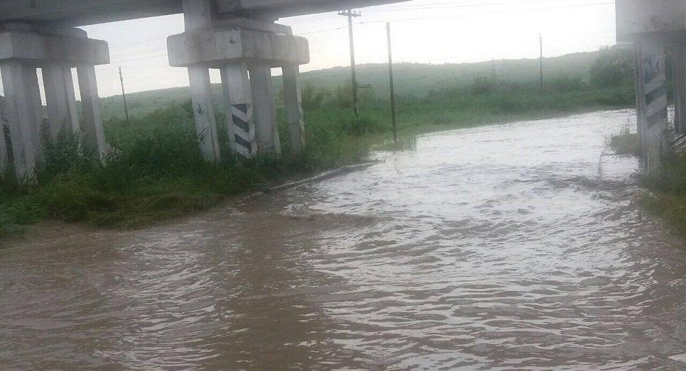 Ploile torenţiale de aseară au făcut prăpăd în mai multe localităţi din centrul ţării. Foto: Inspectoratul Național de Patrulare al IGP