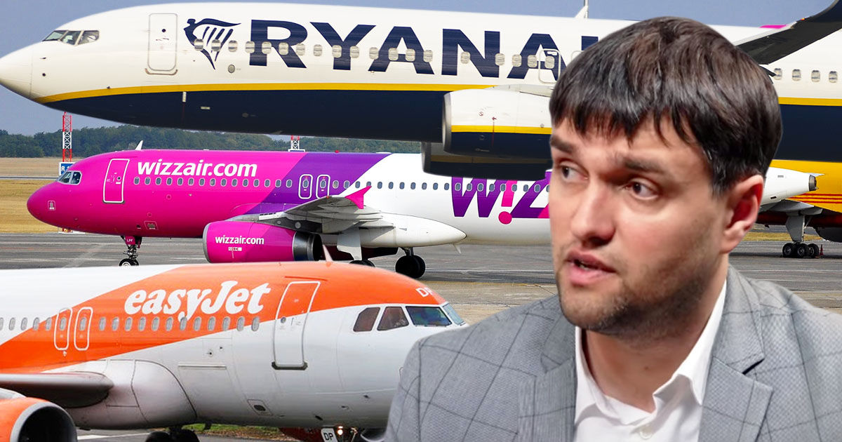 Возиян о ситуации с авиарейсами: Ведем переговоры с Wizz Air, Easy Jet и Ryanair. Коллаж: Point.md
