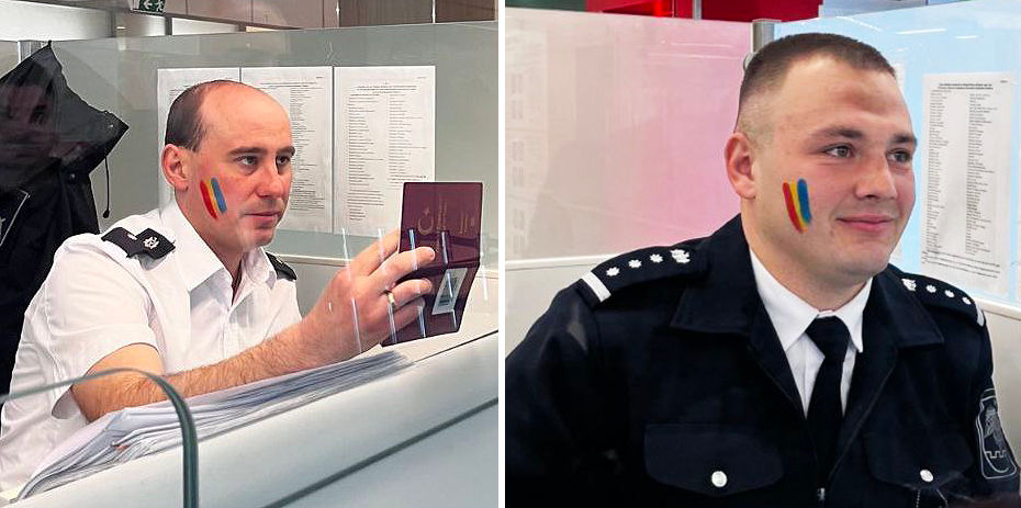 В аэропорту Кишинева отметили День государственного флага. Коллаж: Point.md