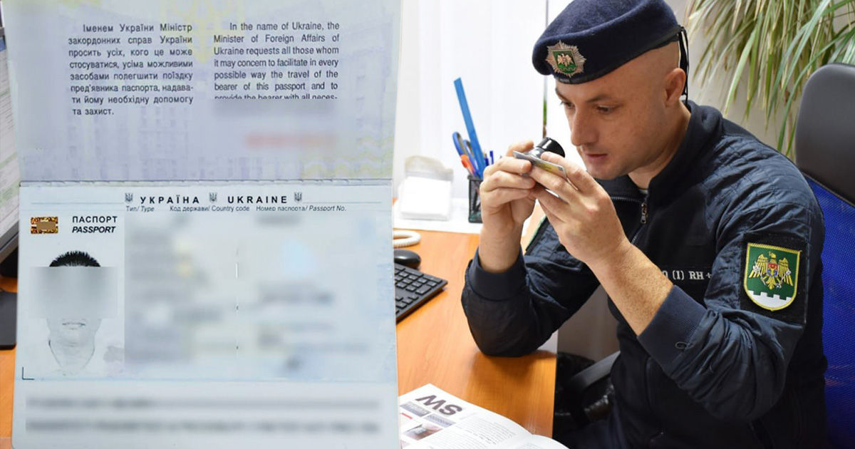 На границе Молдовы гражданин Китая предъявил фальшивый украинский паспорт. Коллаж: Point.md