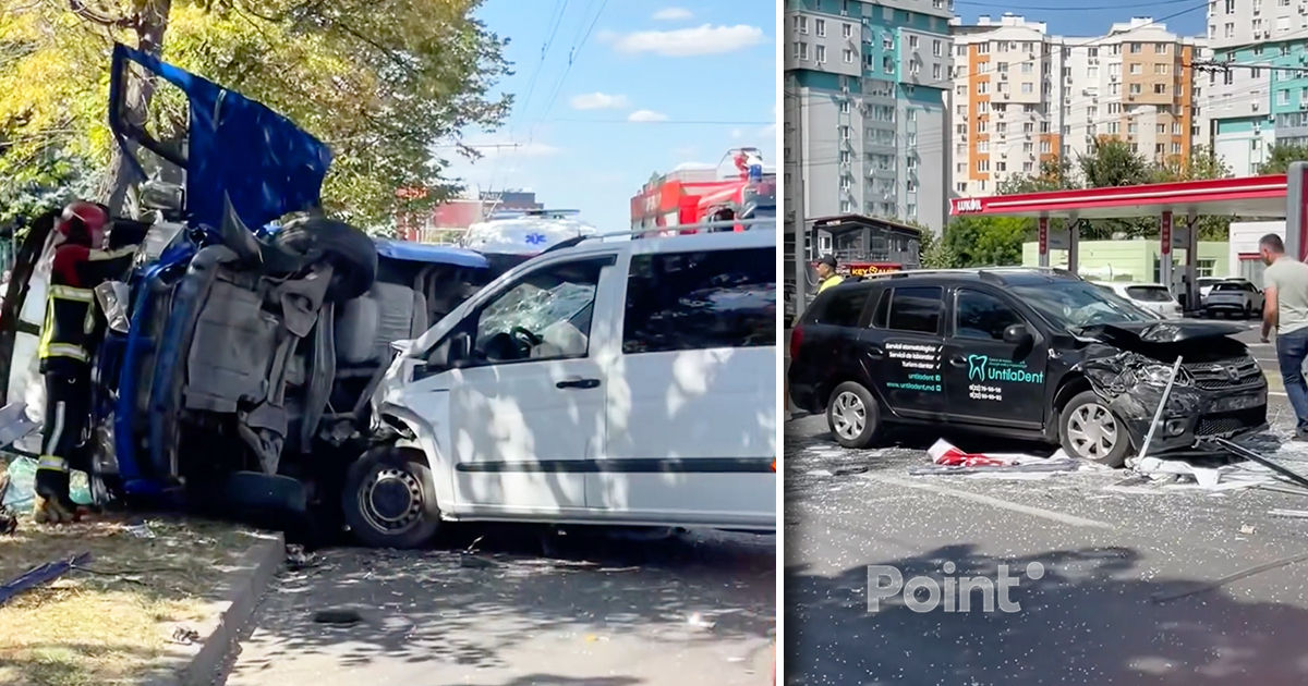 ДТП с участием пяти автомобилей на виадуке: два человека доставлены в больницу.