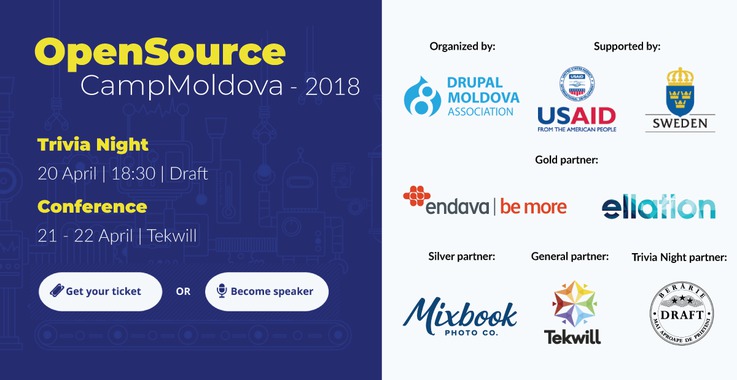 Activitățile Open Source Camp 2018 - Moldova