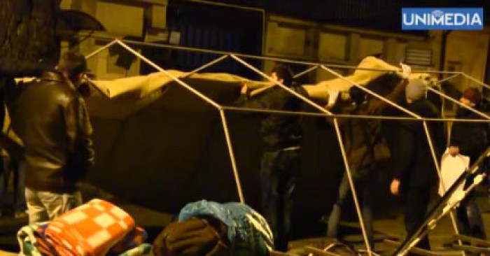Protestatarii comuniști, care au blocat strada din fața reprezentanței UE la Chișinău, vor fi trași la răspunedere.
